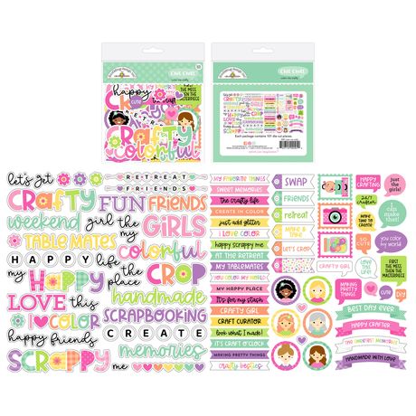 ***Pre-Order*** Doodlebug - Color Me Crafty - Chit Chat Die-Cuts