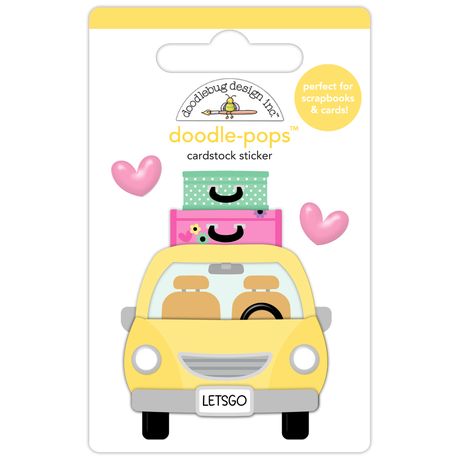 ***Pre-Order*** Doodlebug - Color Me Crafty - Doodle-Pops 3D Stickers - Girl's Getaway
