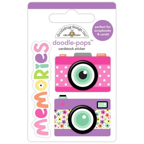 ***Pre-Order*** Doodlebug - Color Me Crafty - Doodle-Pops 3D Stickers - Making Memories