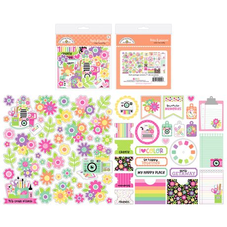 ***Pre-Order*** Doodlebug - Color Me Crafty - Bits & Pieces Die-Cuts
