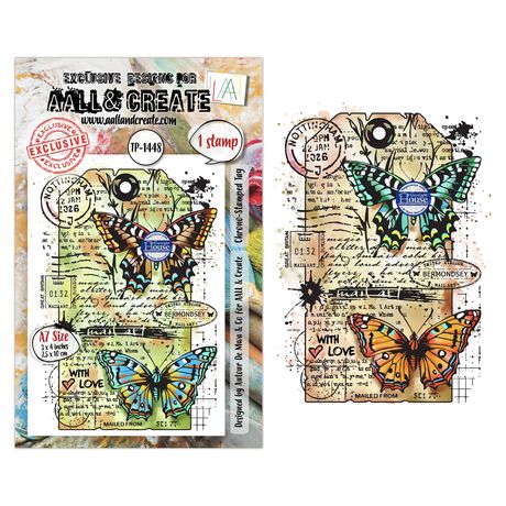 AALL And Create - A6 Stamp Set - Chrono-Stamped Tag - #1448