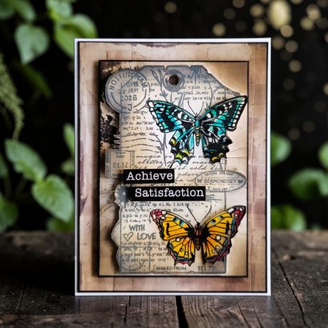 AALL And Create - A6 Stamp Set - Chrono-Stamped Tag - #1448