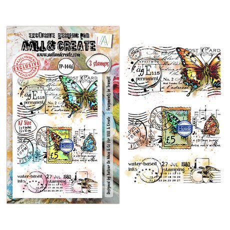 AALL And Create - A6 Stamp Set - Fragments in Transit - #1446