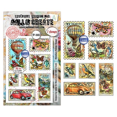 AALL And Create - A7 Stamp Set - Miniature Postage Stamps - #1443