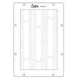 Sizzix - Clear Stamps Set 3PK w/3PK Stencils Hummingbird and Orchids by Willow Wolfe
