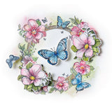 Sizzix - Clear Stamps Set 6PK w/10PK Framelits Artful Blooms by Willow Wolfe