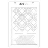 Sizzix - Clear Stamps Set 13PK w/1PK Stencils Set Outdoor Essentials by 49 and Market