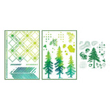 Sizzix - Clear Stamps Set 13PK w/1PK Stencils Set Outdoor Essentials by 49 and Market