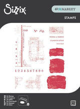 Sizzix - Clear Stamps Set 24PK Wings and Things by 49 and Market