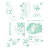 Sizzix - Clear Stamps Set 11PK Holiday Textures by 49 and Market