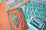 Sizzix - Clear Stamps Set 36PK Textured Alphabet by 49 and Market