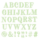 Sizzix - Clear Stamps Set 36PK Textured Alphabet by 49 and Market