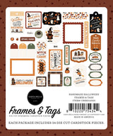 ***Pre-Order*** Carta Bella - Handmade Halloween - Frames & Tags