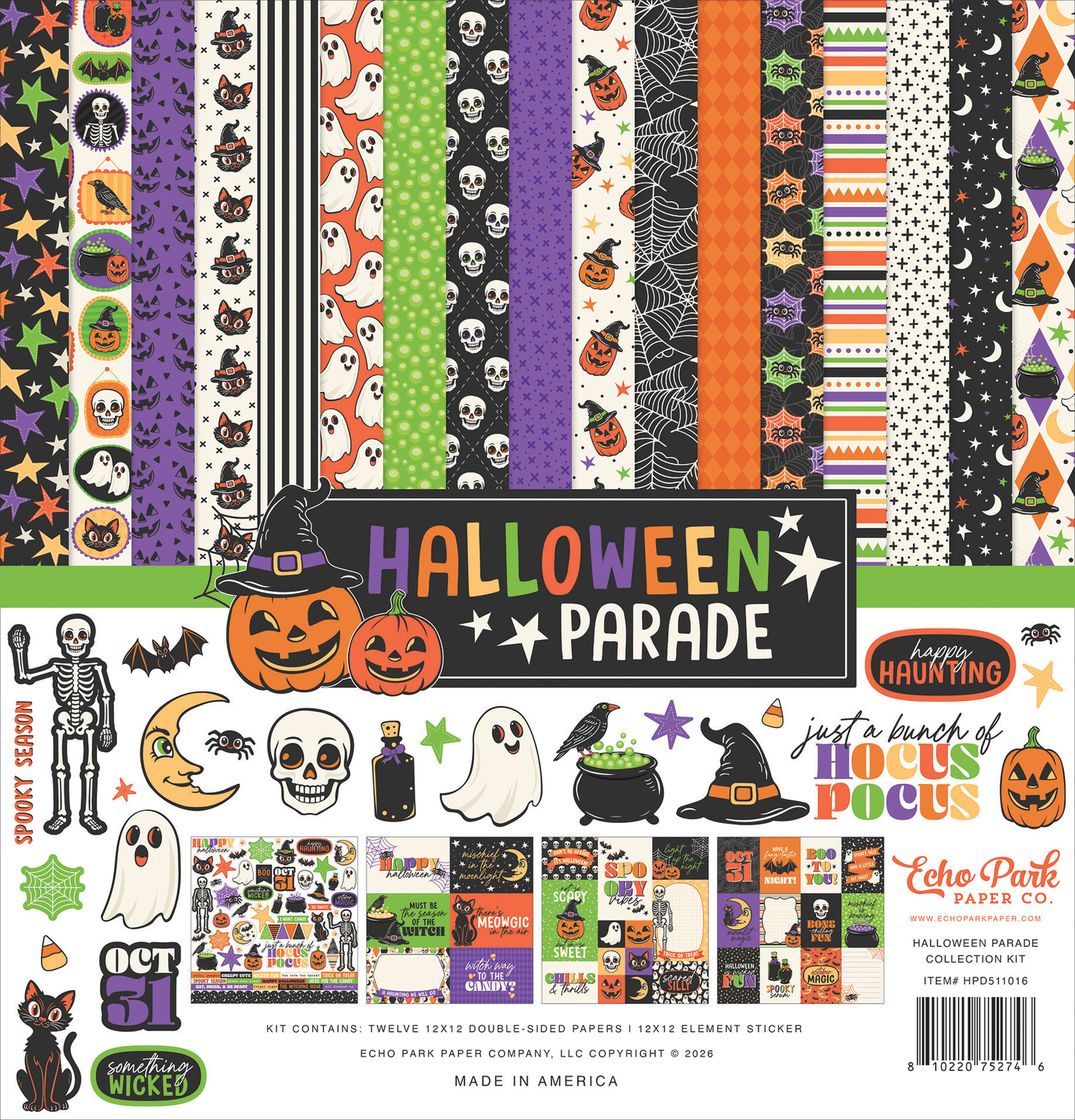 ***Pre-Order*** Echo Park - Halloween Parade - Collection Kit 12"X12"