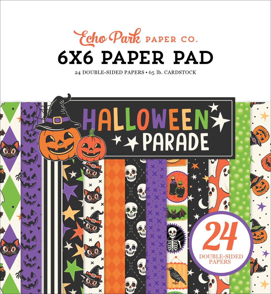 ***Pre-Order*** Echo Park - Halloween Parade - Double-Sided Paper Pad 6"X6"