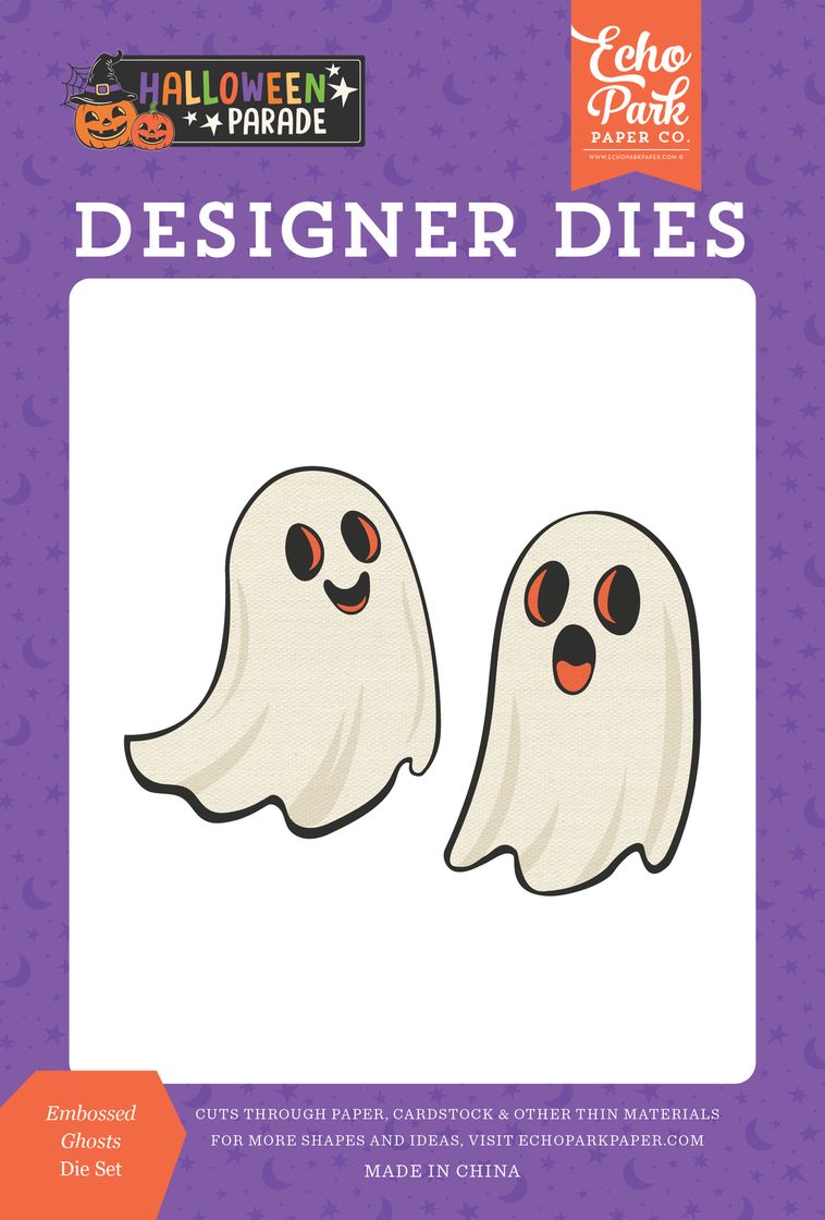 ***Pre-Order*** Echo Park - Halloween Parade - Die Set - Embossed Ghosts