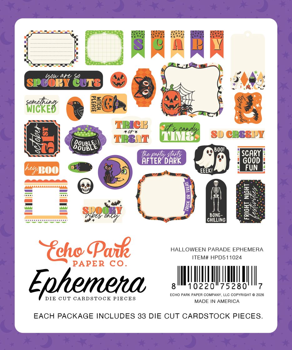 ***Pre-Order*** Echo Park - Halloween Parade - Ephemera