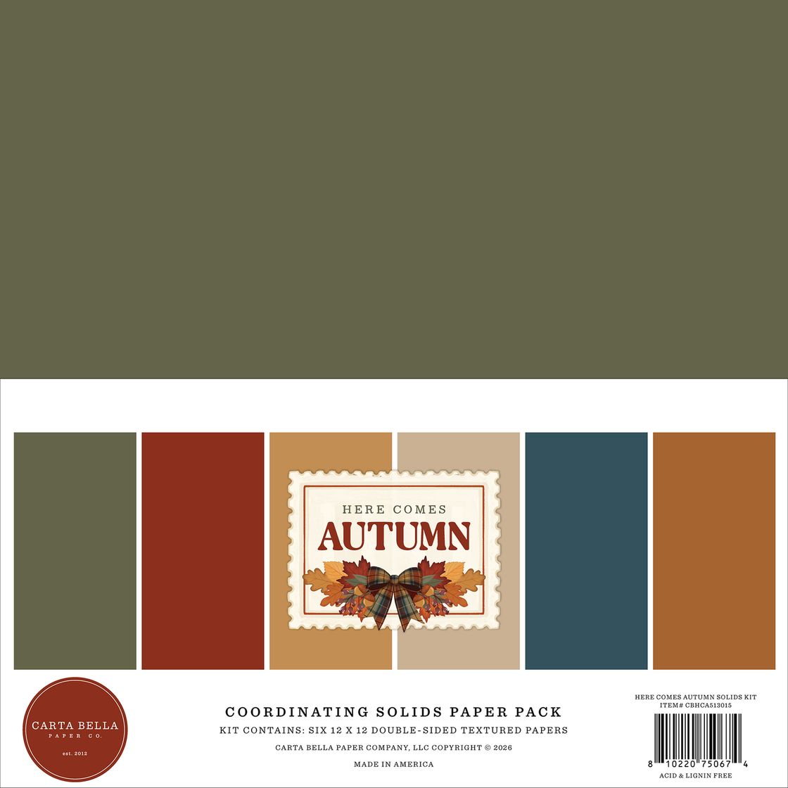 ***Pre-Order*** Carta Bella - Here Comes Autumn - Solids Kit