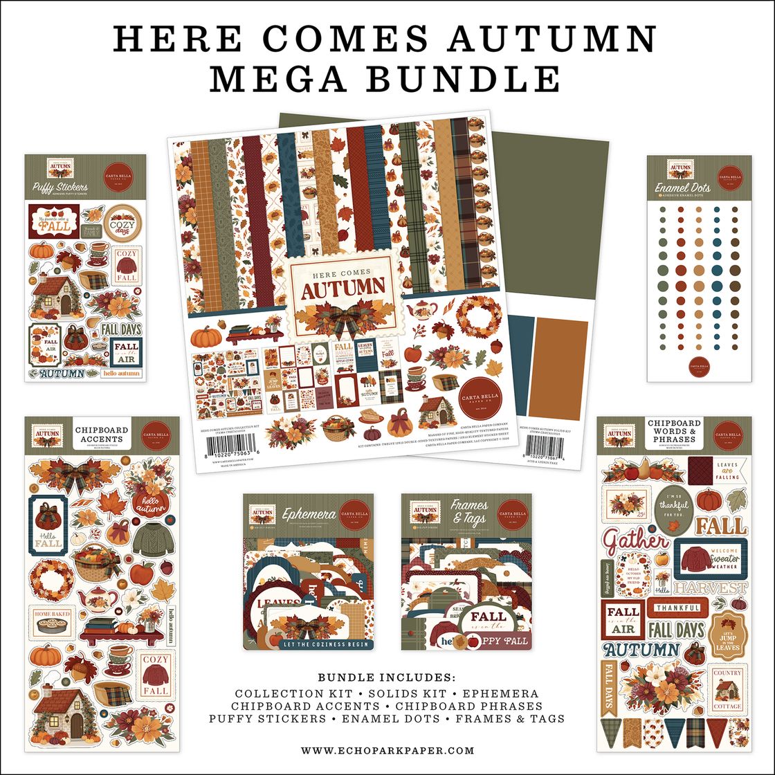 ***Pre-Order*** Carta Bella - Here Comes Autumn - Mega Bundle