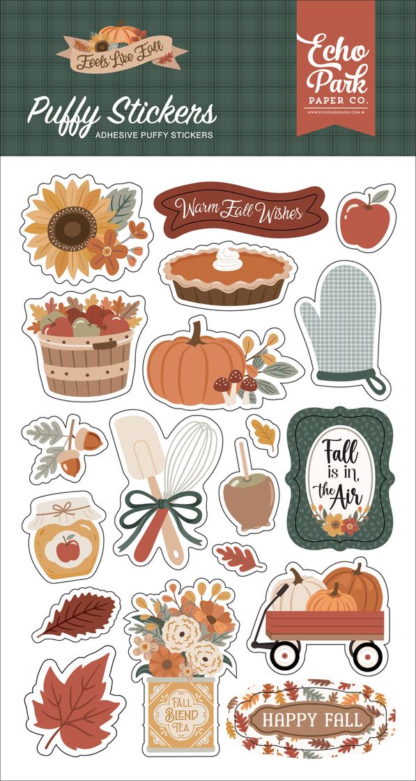 ***Pre-Order*** Echo Park - Feels Like Fall - Puffy Stickers