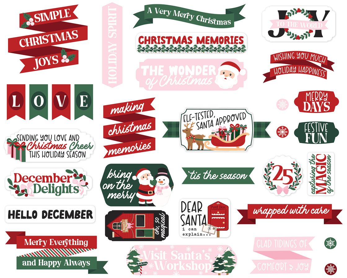 ***Pre-Order*** Echo Park - North Pole Christmas - Titles & Phrases