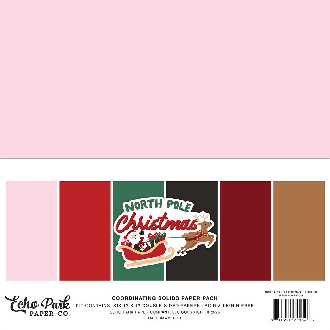 ***Pre-Order*** Echo Park - North Pole Christmas - Solids Kit