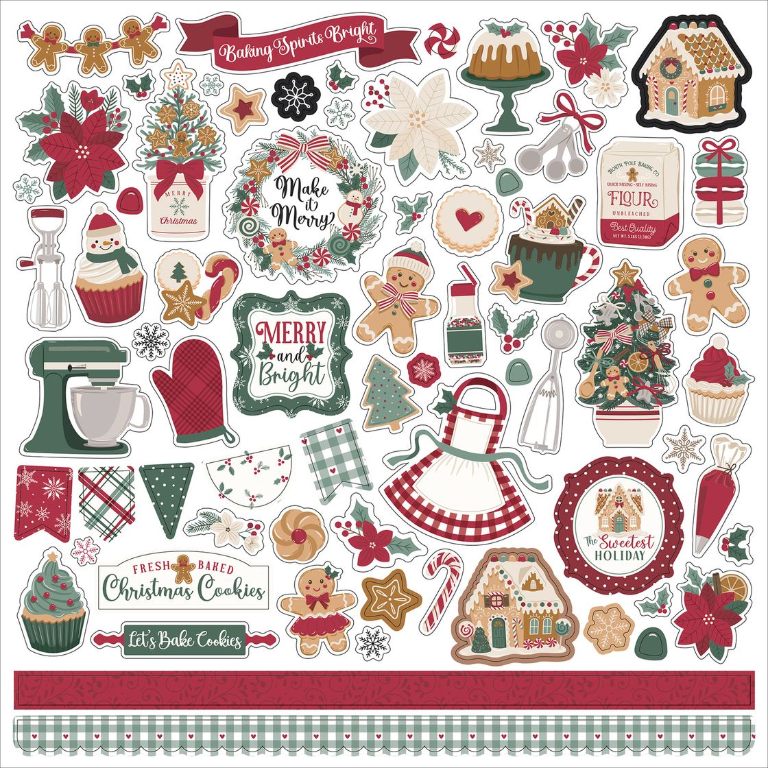 ***Pre-Order*** Echo Park - Baking Christmas Cheer - Element Sticker