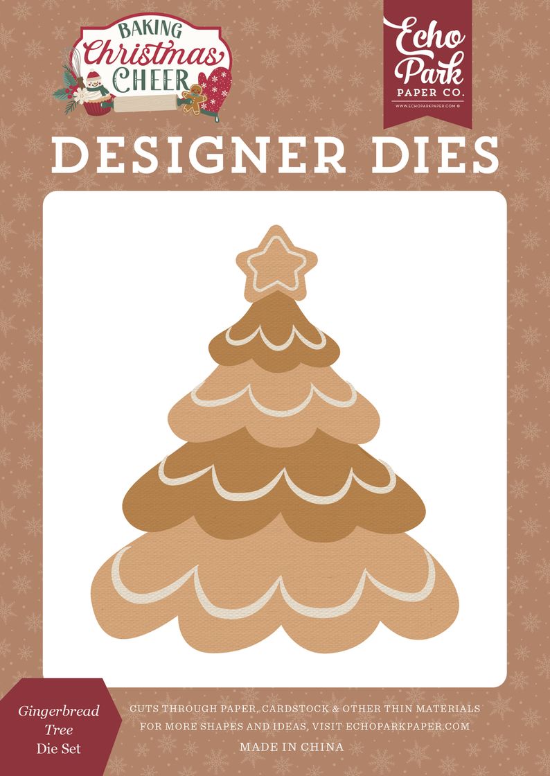 ***Pre-Order*** Echo Park - Baking Christmas Cheer - Gingerbread Tree Die Set