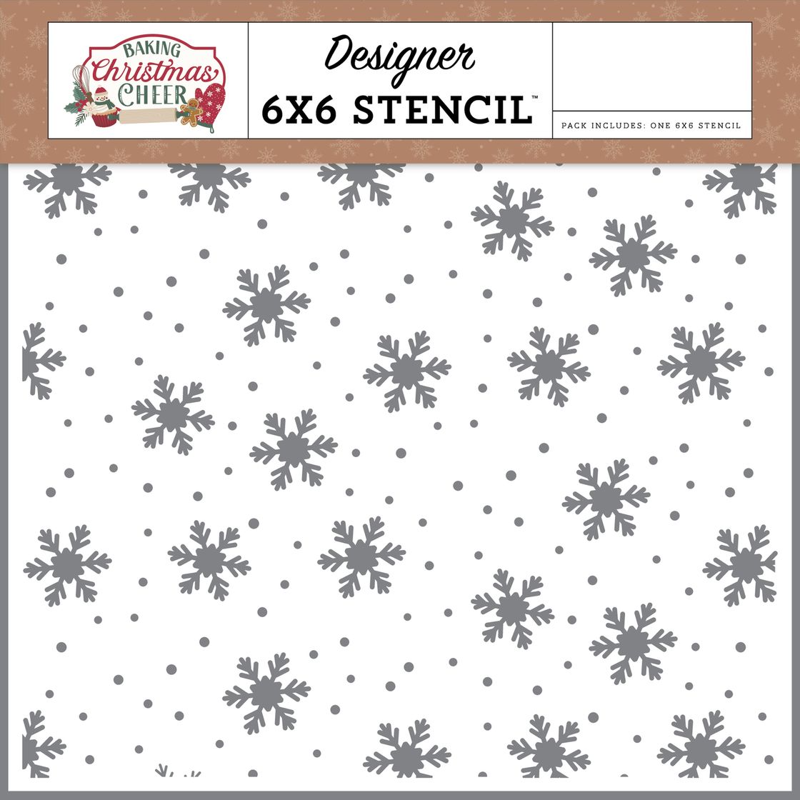 ***Pre-Order*** Echo Park - Baking Christmas Cheer - Joyful Snowflakes Stencil