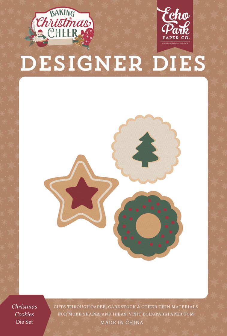 ***Pre-Order*** Echo Park - Baking Christmas Cheer - Christmas Cookies Die Set