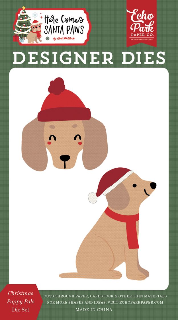 ***Pre-Order*** Echo Park - Here Comes Santa Paws - Christmas Puppy Pals Die Set
