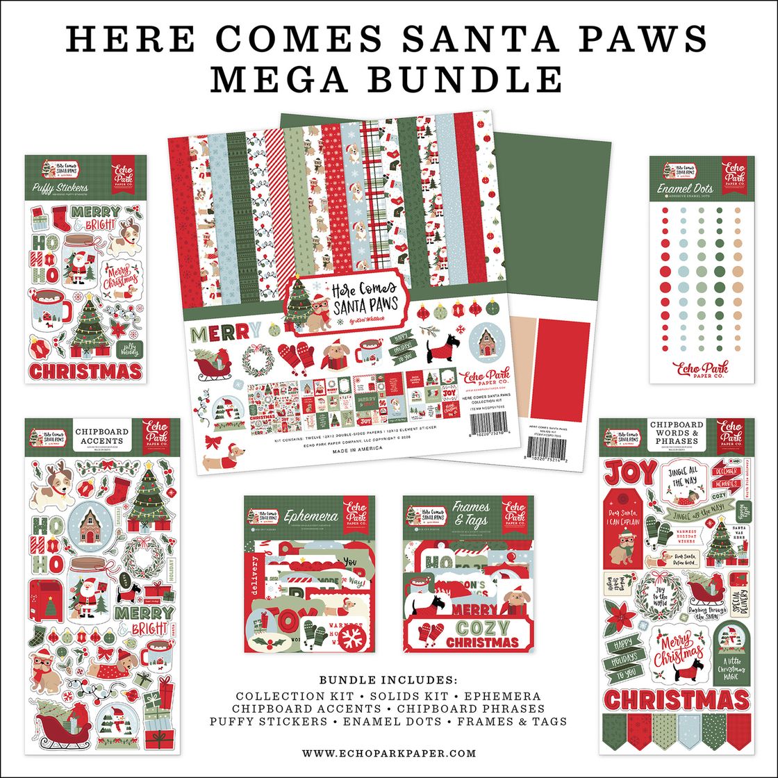 ***Pre-Order*** Echo Park - Here Comes Santa Paws - Mega Bundle