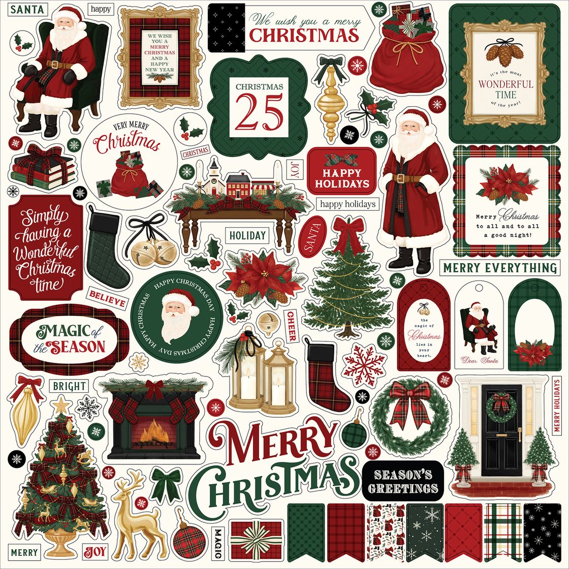 ***Pre-Order*** Carta Bella - Classic Christmas - Element Sticker