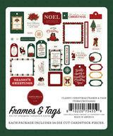 ***Pre-Order*** Carta Bella - Classic Christmas - Frames & Tags