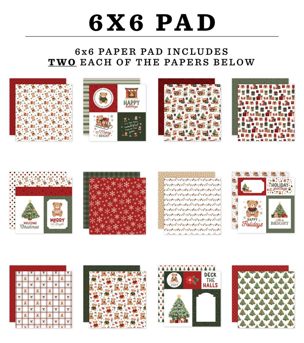 ***Pre-Order*** Carta Bella - Have A Beary Christmas - 6x6 Paper Pad