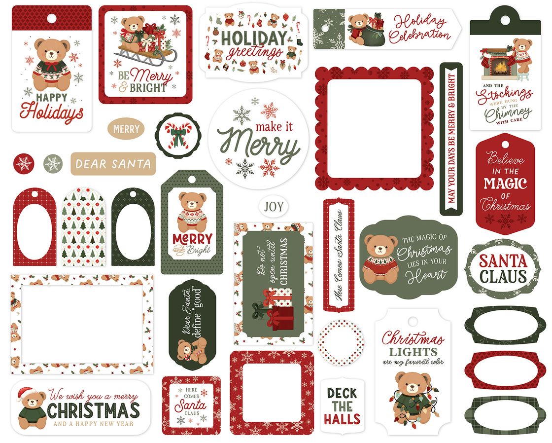 ***Pre-Order*** Carta Bella - Have A Beary Christmas - Frames & Tags