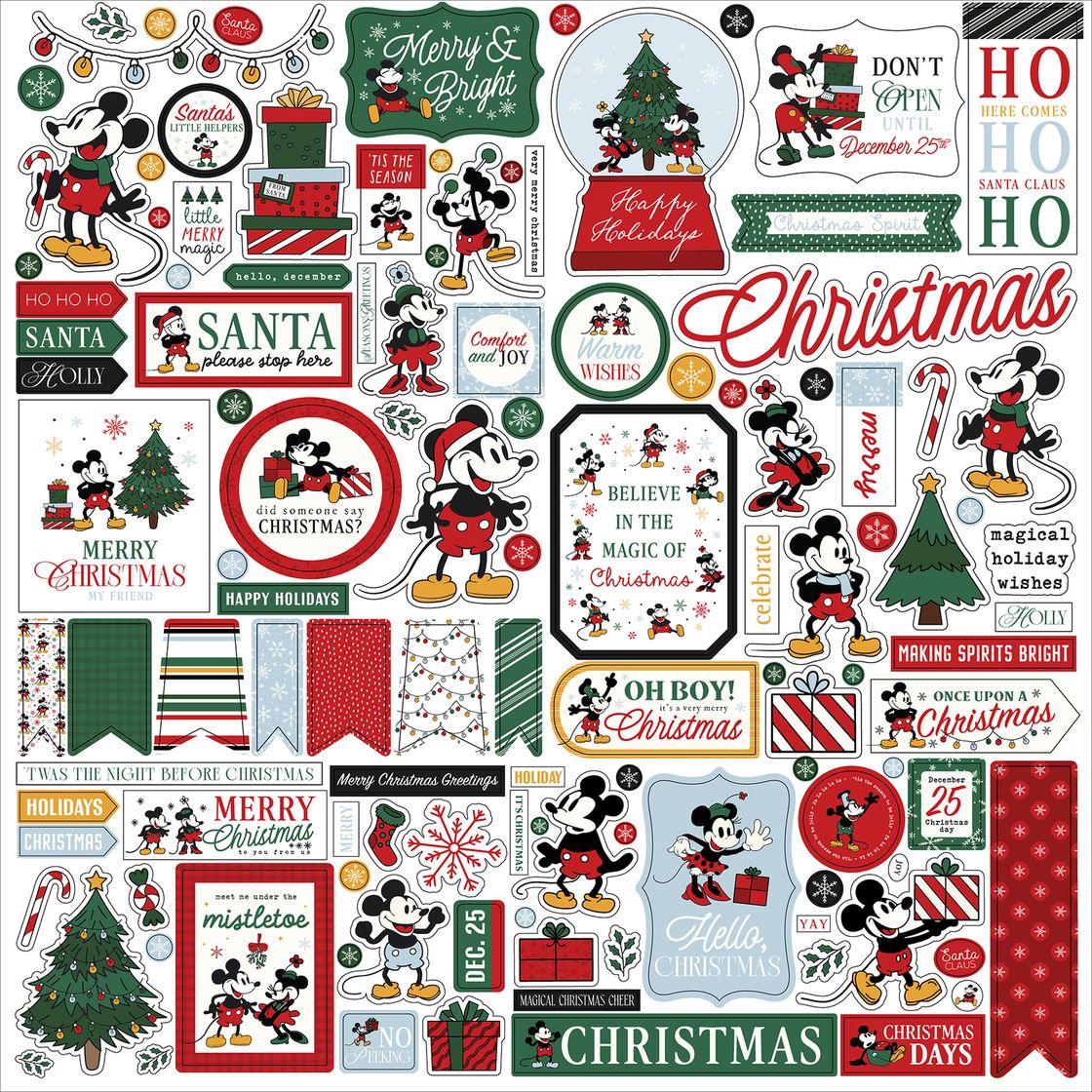 ***Pre-Order*** Echo Park - Mouse And Me Christmas - Element Sticker