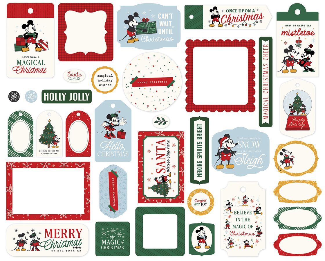 ***Pre-Order*** Echo Park - Mouse And Me Christmas - Frames & Tags