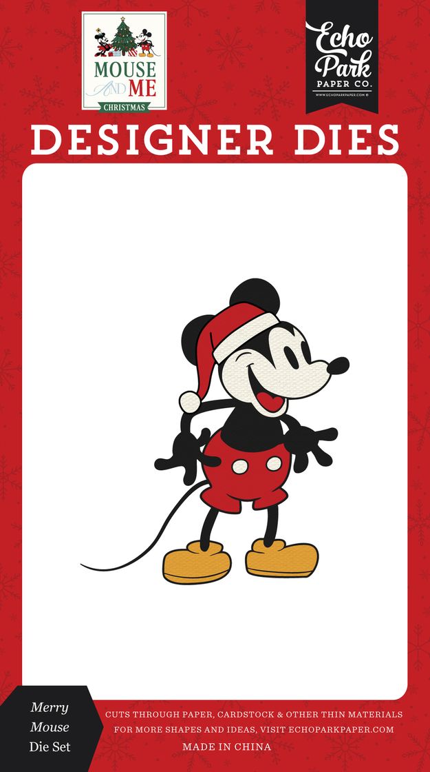 ***Pre-Order*** Echo Park - Mouse And Me Christmas - Merry Mouse Die Set