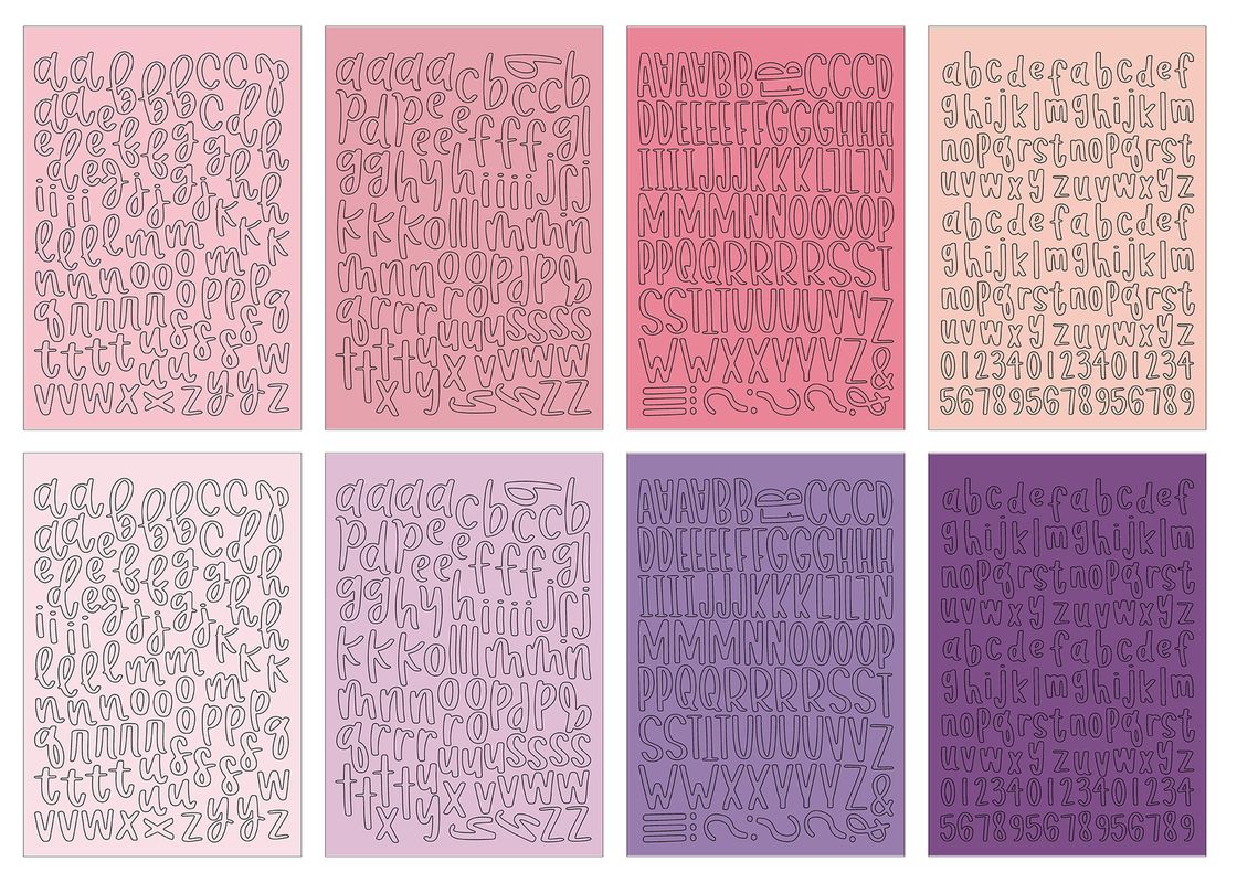***Pre-Order*** Echo Park - Essentials - Sticker Book - Alpha - Pink