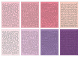 ***Pre-Order*** Echo Park - Essentials - Sticker Book - Alpha - Pink