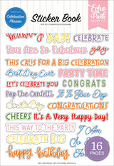 ***Pre-Order*** Echo Park - Essentials - Sticker Book - Phrases - Celebration
