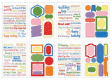 ***Pre-Order*** Echo Park - Essentials - Sticker Book - Phrases - Celebration