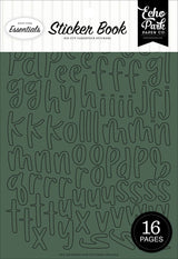 ***Pre-Order*** Echo Park - Essentials - Sticker Book - Alpha - Green