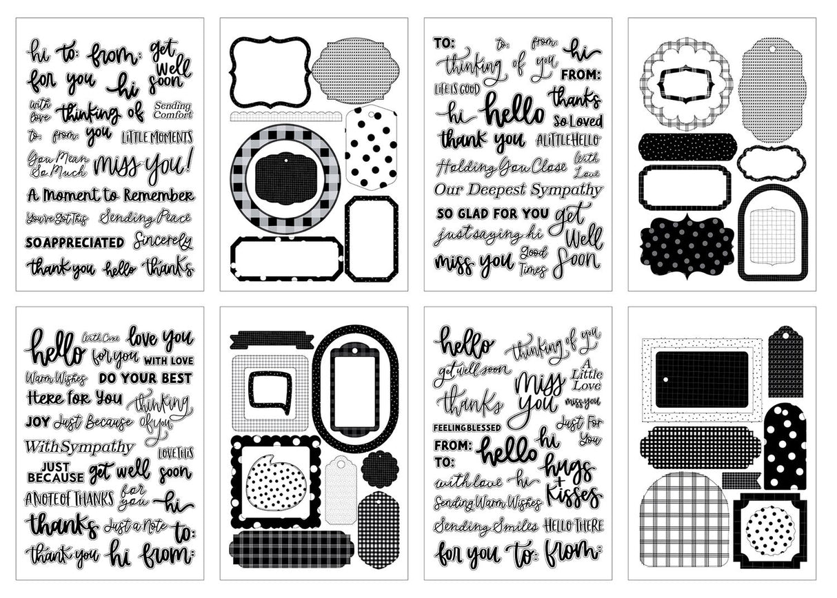***Pre-Order*** Echo Park - Essentials - Sticker Book - Phrases - Everyday