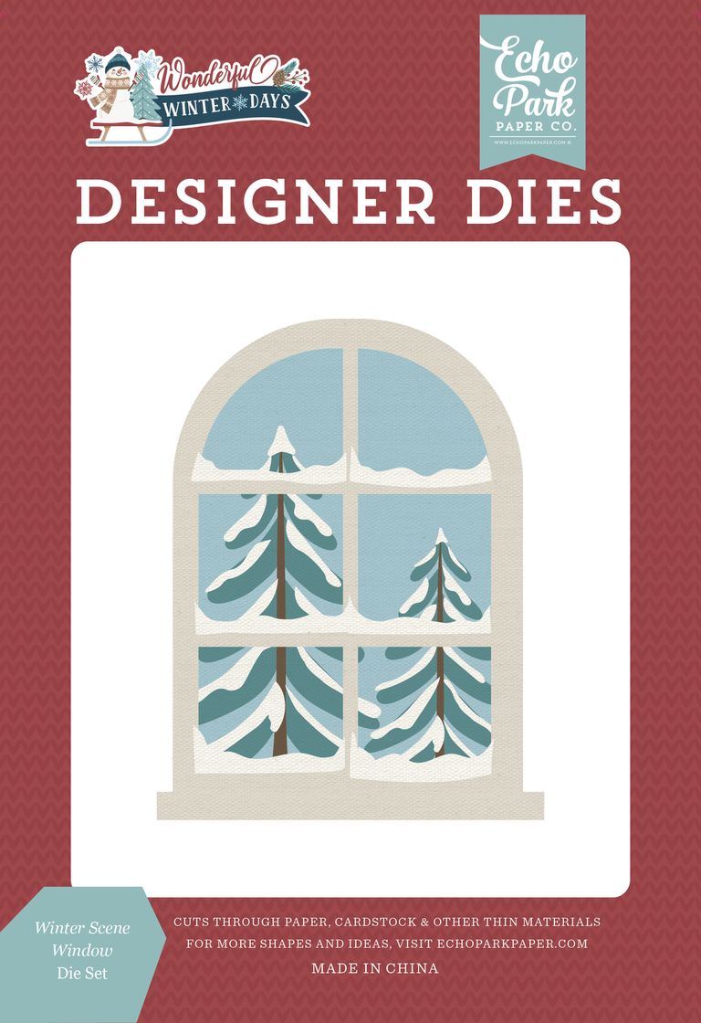 ***Pre-Order*** Echo Park - Wonderful Winter Days - Winter Scene Window Die Set