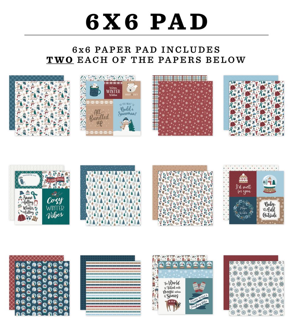 ***Pre-Order*** Echo Park - Wonderful Winter Days - 6x6 Paper Pad