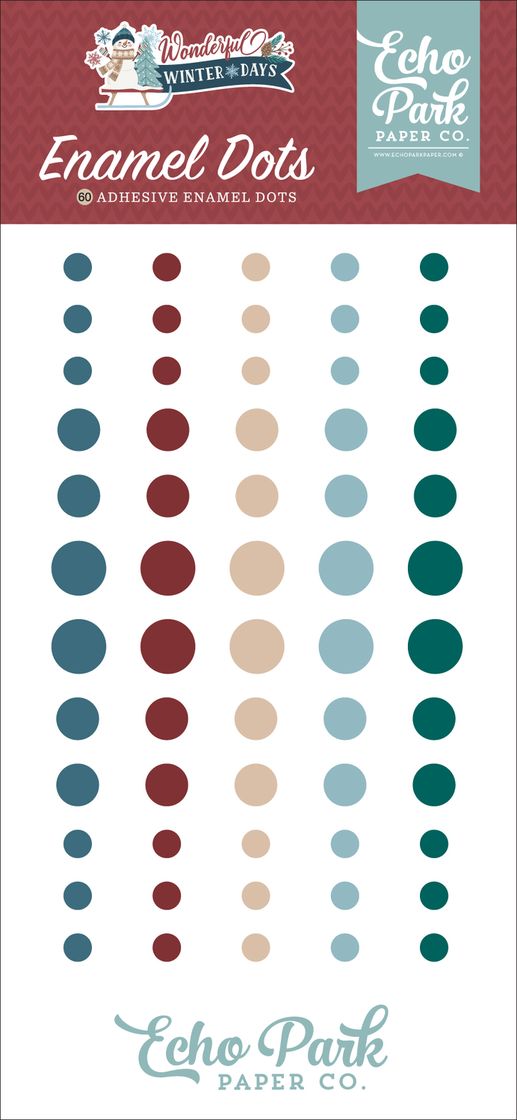 ***Pre-Order*** Echo Park - Wonderful Winter Days - Enamel Dots