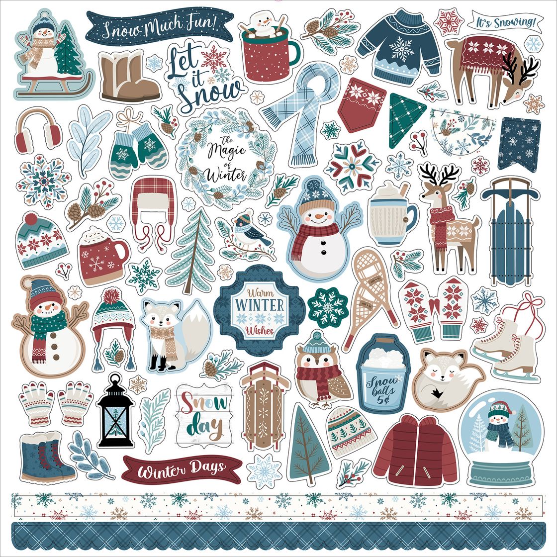***Pre-Order*** Echo Park - Wonderful Winter Days - Element Sticker