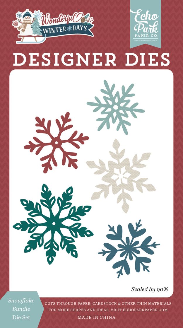 ***Pre-Order*** Echo Park - Wonderful Winter Days - Snowflake Bundle Die Set